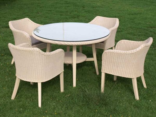 SET "LIL" RATTAN NATURAL BLANCO COLONIAL