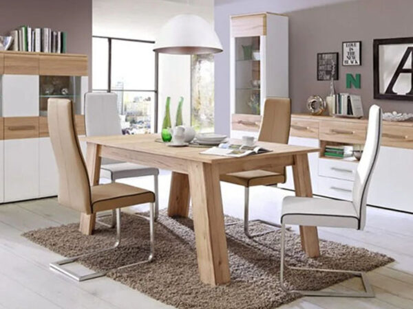 BSNT421-D55-2 MESA COMEDOR EXT. BSNT421-D55 EN ROBLE PLANKED