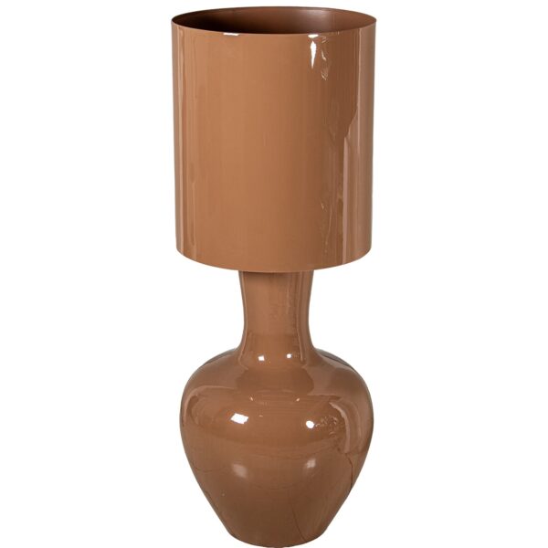 LÁMPARA DE PIE METAL MARRÓN BR