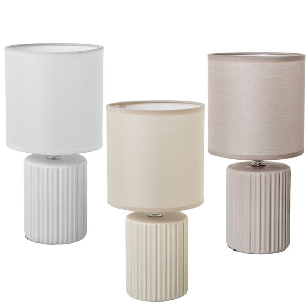 LAMPARA SOBREMESA CERAMICA COLORES SURTIDOS